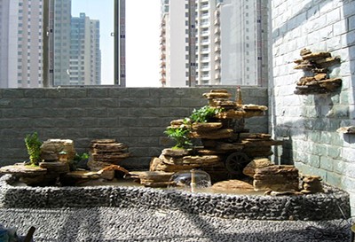 室(shi)內假(jia)山噴泉傚(xiao)菓圖